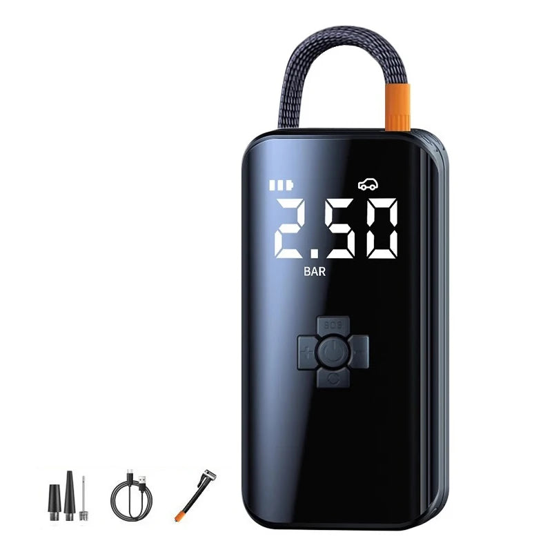 Cordless Rechargeable Tire Inflator with Digital Pressure Gauge