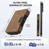 Slim RFID-Blocking Pop-Up Card Wallet with Money Clip