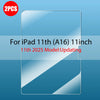 Clear tempered glass screen protector for iPad 11th generation model updating