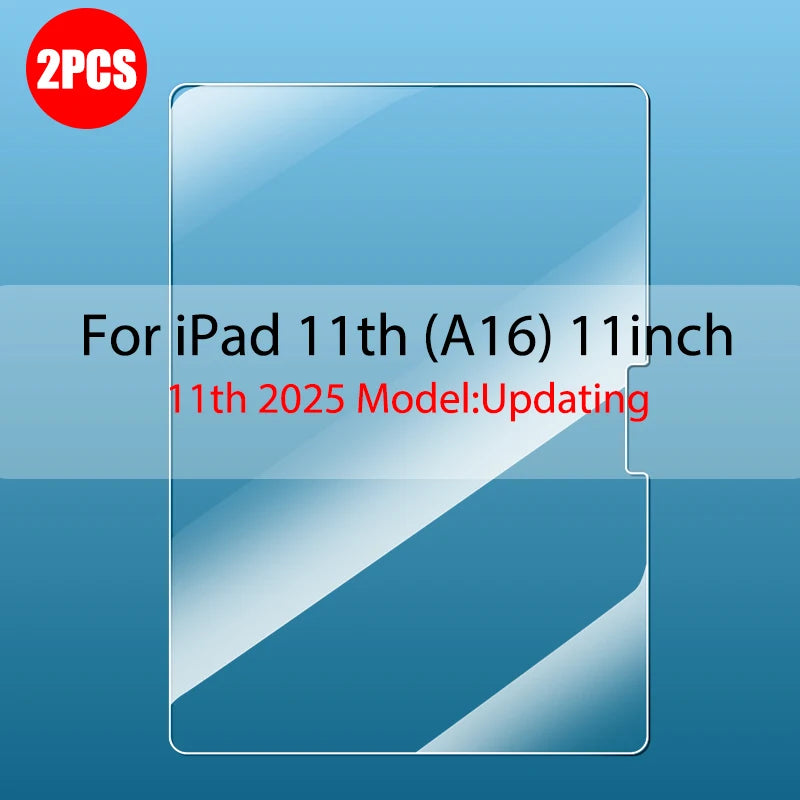 Clear tempered glass screen protector for iPad 11th generation model updating