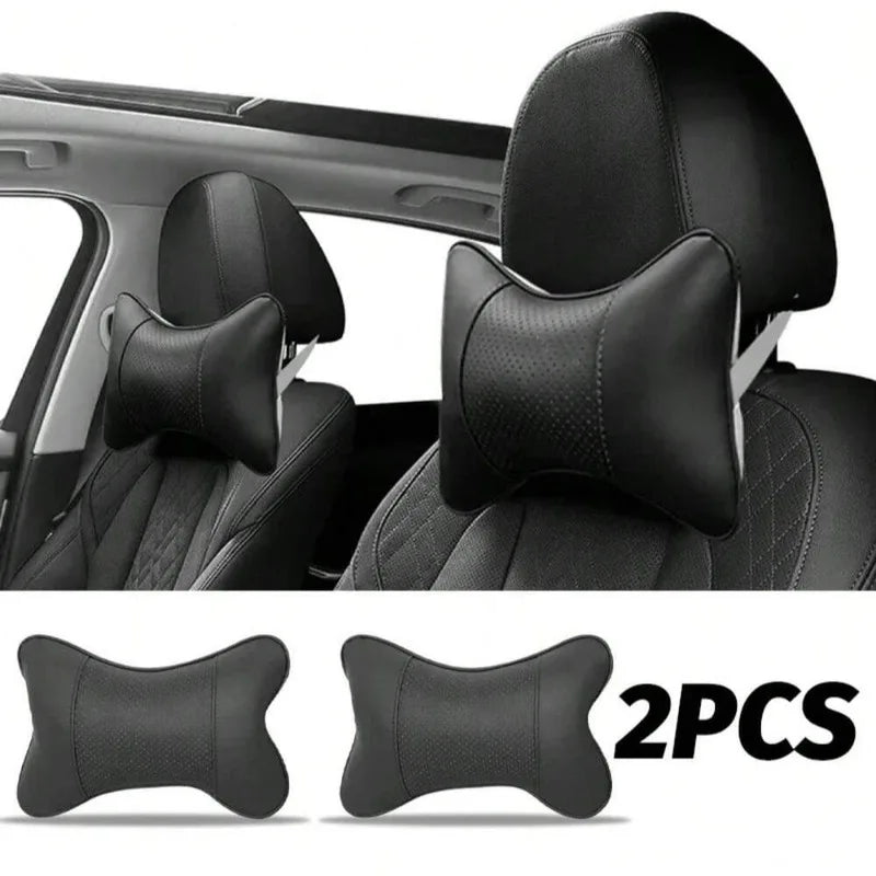 Breathable Mesh Car Headrest with Neck Support Pillow