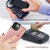 Butterfly Embossed Leather Wallet Case with Magnetic Flip Closure