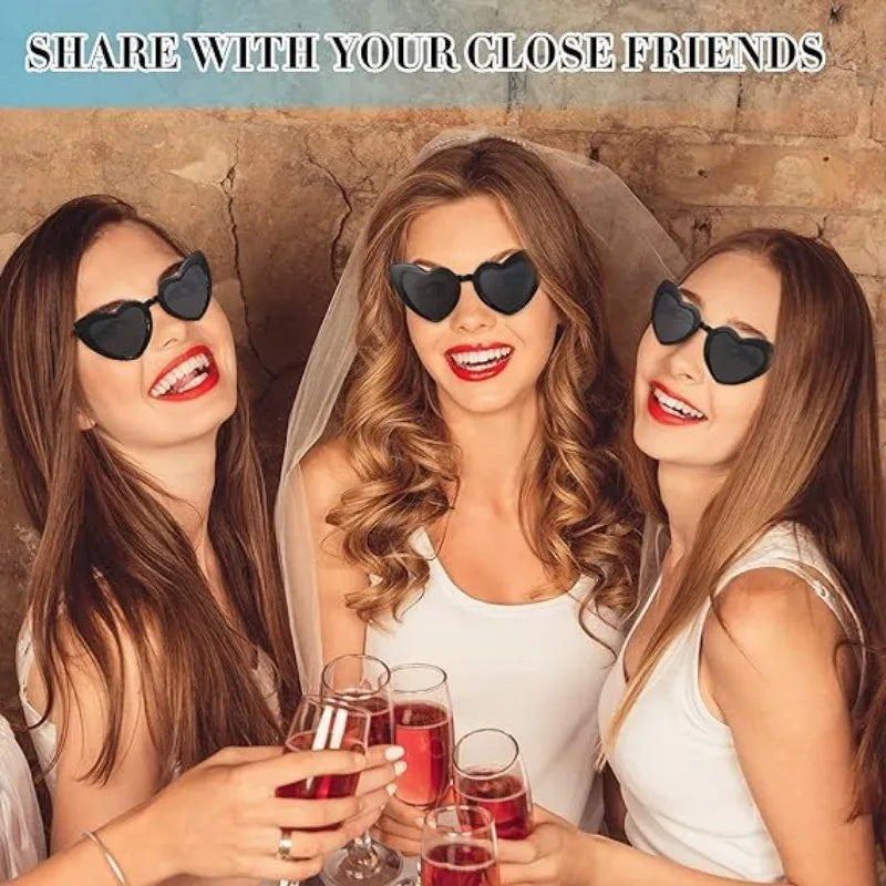 Heart-Shaped Sunglasses for Party Favors and Gifts