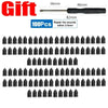 A set of self-repair rubber tire puncture nails with various sizes and a repair tool.