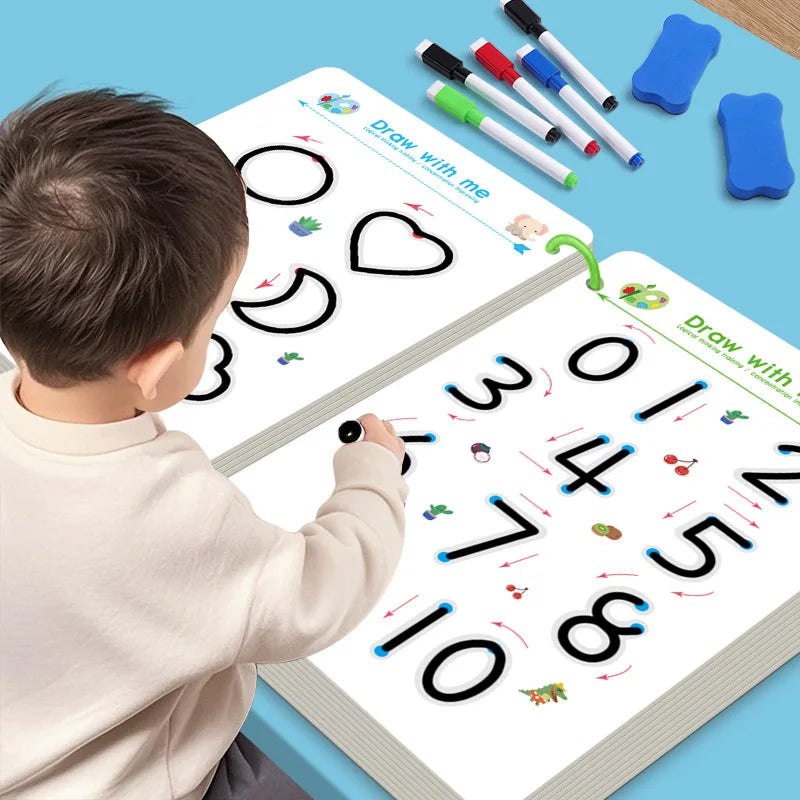 Cuaderno de Caligrafía Mágico Reutilizable para Niños