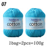 Premium 100% Cotton Yarn – Medium-Fine Weight for All-Season Knitting
