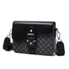 Men's Jacquard Crossbody Bag with Waterproof Finish