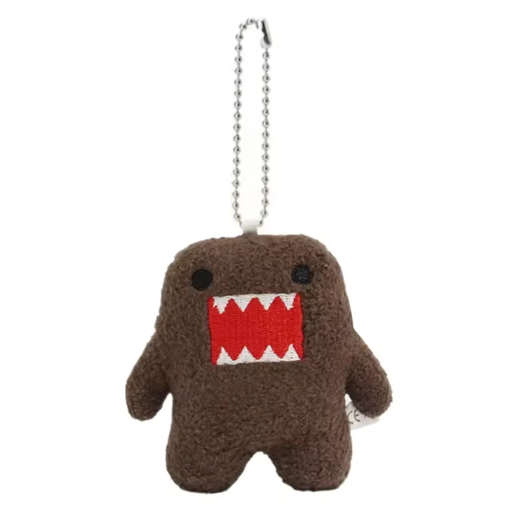 Adorable Domo Kun Plush Keychain – Kawaii Anime Charm for Bags & Keys