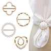Crystal Rhinestone Scarf Ring Clip for Shirts and Scarves