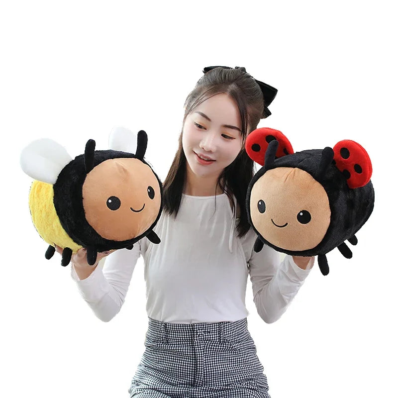 Kawaii Bee & Ladybug Plush Toy Set