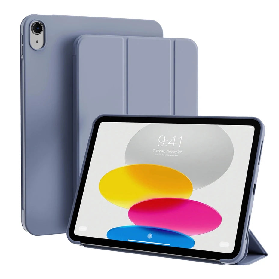 Premium Faux Leather iPad Case with Magnetic Smart Cover and Stand
