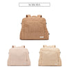 Soft Corduroy Diaper Backpack with Large Capacity