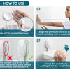 Instructions for using and reusing a suction cup soap dish holder with a removable tray