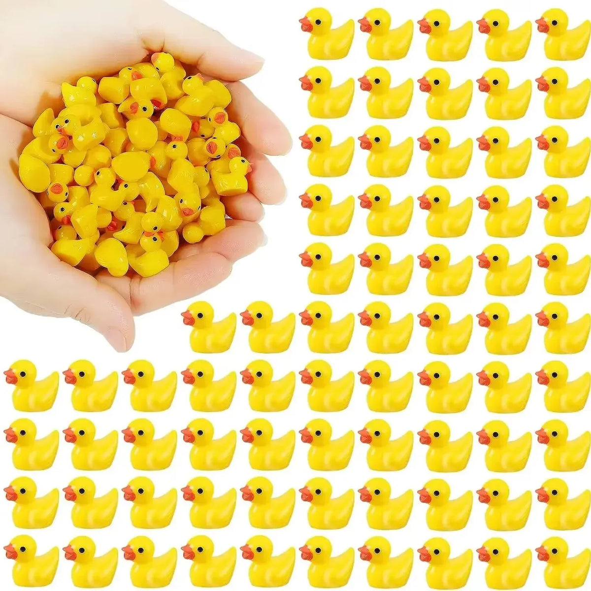 Glowing Miniature Duck Figurines for Gardens & Terrariums