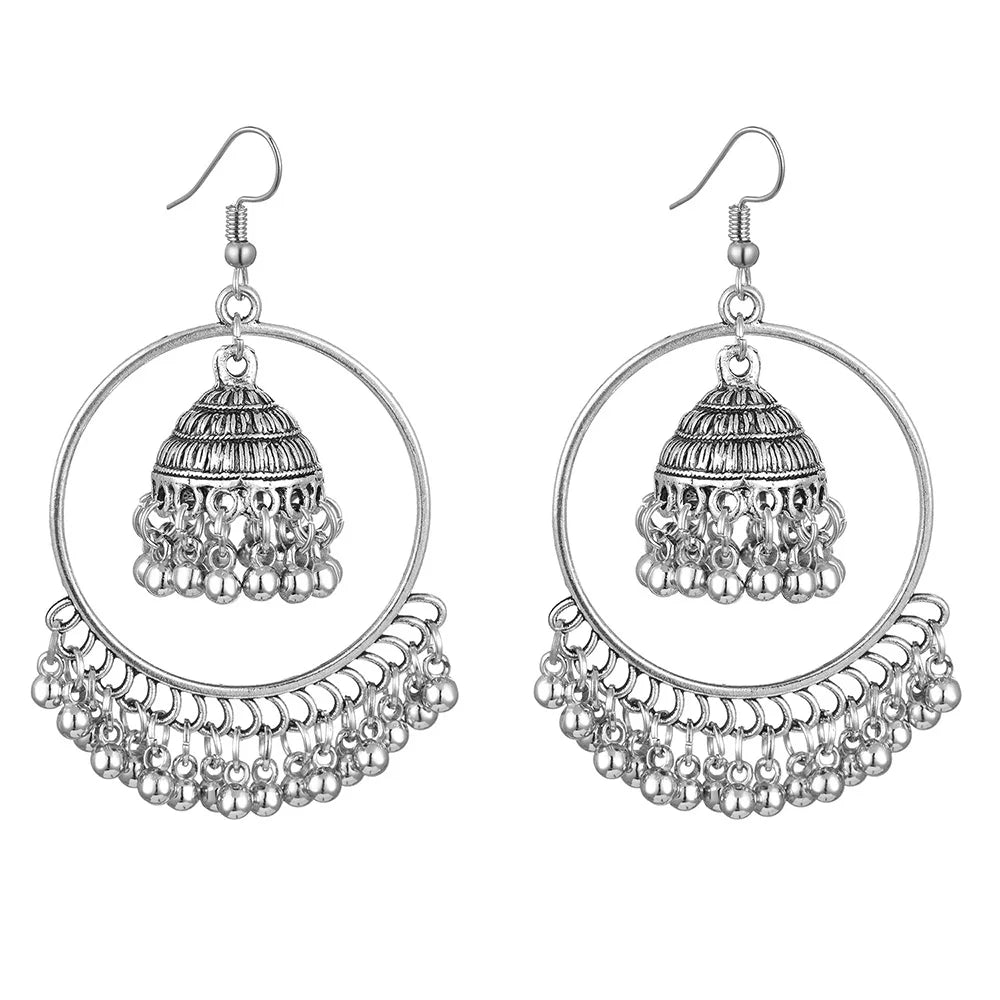 Vintage Geometric Drop Earrings