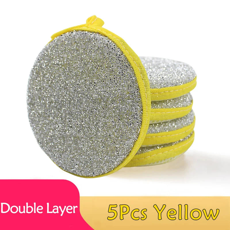 Double-Sided Dish Scrub Sponges for Kitchen Cleaning