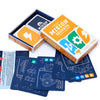 A box set of a card game featuring a mission theme with various cards and components.
