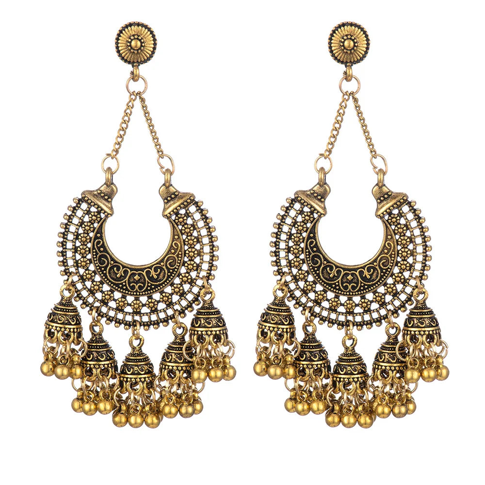 Vintage Geometric Drop Earrings