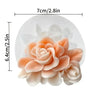 Moule en silicone en forme de rose rose pour cire de bougie
