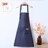 Stain-Resistant Kitchen Apron with Front Pocket