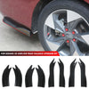Universal Car Rear Bumper Splitters with Carbon Fiber Finish