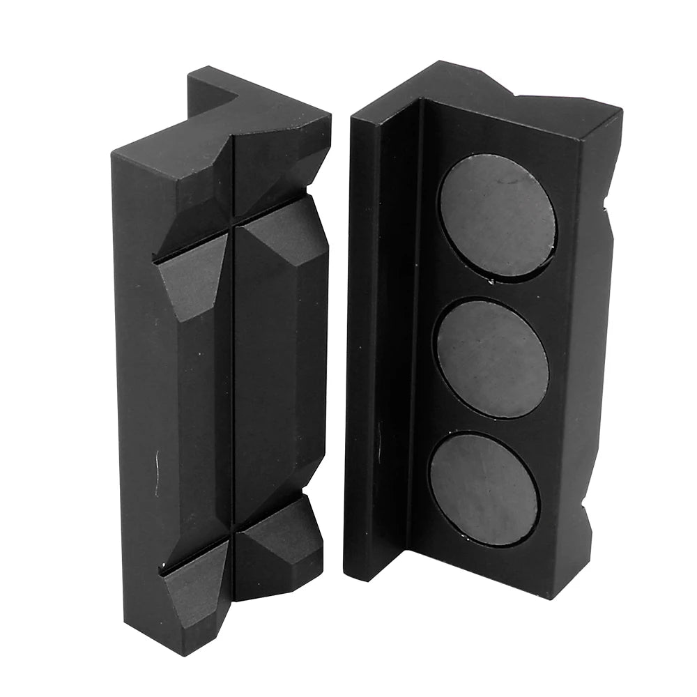 Magnetic Aluminum Vise Jaw Inserts for Machinists