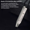 Titanium Alloy Mini Screwdriver with Magnetic Double-Ended Bits