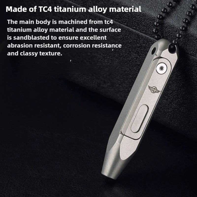 Titanium Alloy Mini Screwdriver with Magnetic Double-Ended Bits