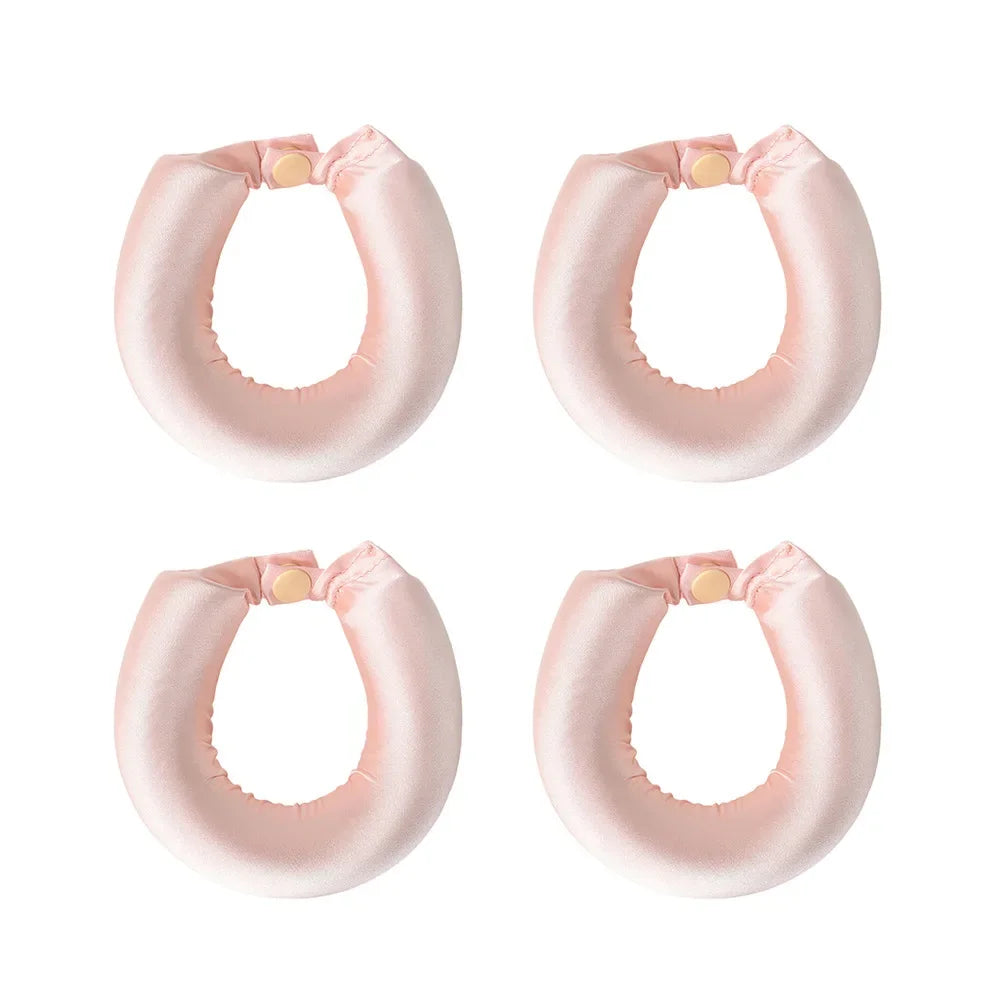 Heatless Satin Hair Curlers for Overnight Styling
