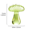 Colorful Glass Mushroom Vase for Hydroponic Plants
