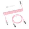 Coiled USB-C Cable for Mechanical Keyboards with Aviator Connector