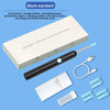 A white box and black cleaning tool for an HD Visual Ear Cleaner with camera and LED light, along with various accessories.