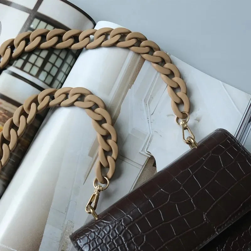 Fashionable Wide Chain Bag Strap