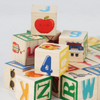 Wooden Alphabet Stacking Blocks Learning Toy