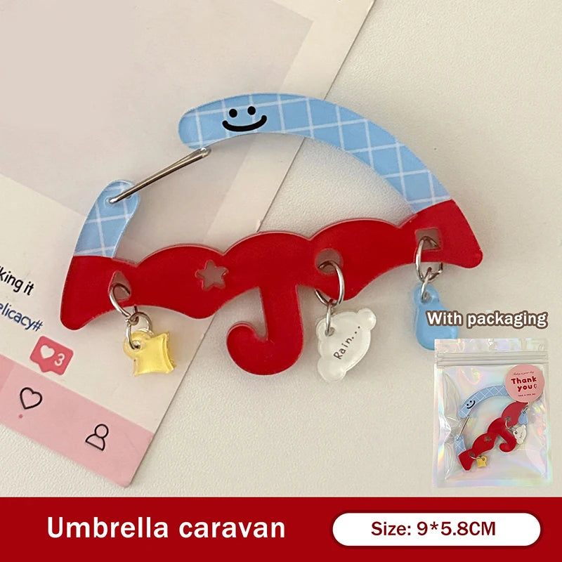 Charm à Porte-Clés en Acrylique Mignon