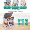 Insulated Double-Deck Lunch Tote with Leakproof Lining