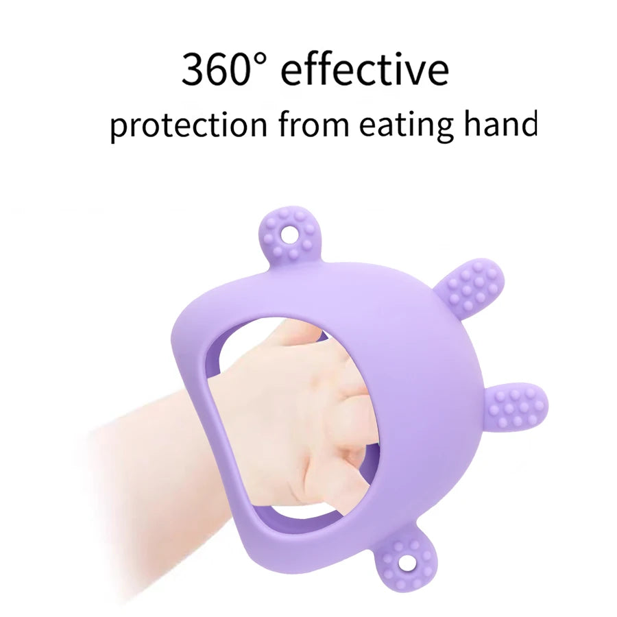 Silicone Animal Teether Gloves for Babies – BPA-Free Soothing Chew Toy