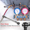 Double-Ended Ratchet Wrench for Refrigeration Valves – 4 Size Options