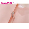 Sterling Silver Heart Engagement Ring for Women