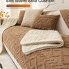 Plush Non-Slip Sofa Cover with Quilted Cotton