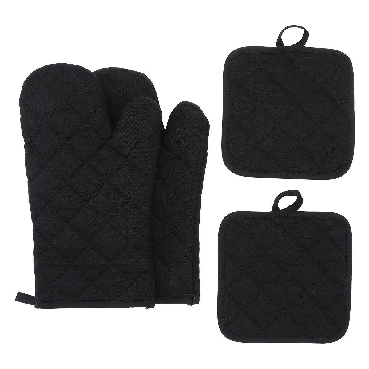 Heat Resistant Kitchen Gloves – 4-Piece Set for Baking, Grilling & Cooking