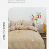 100% Cotton Duvet Cover Set with Plaid Stripe – Breathable & Skin-Friendly