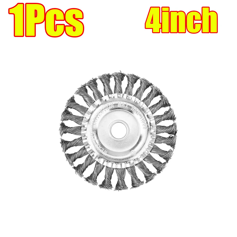 Carbon Steel Wire Brush Trimmer Head for Weed & Grass Cutting