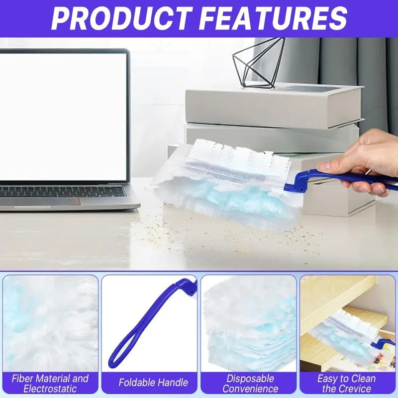 Electrostatic Duster with Replaceable Refill Heads