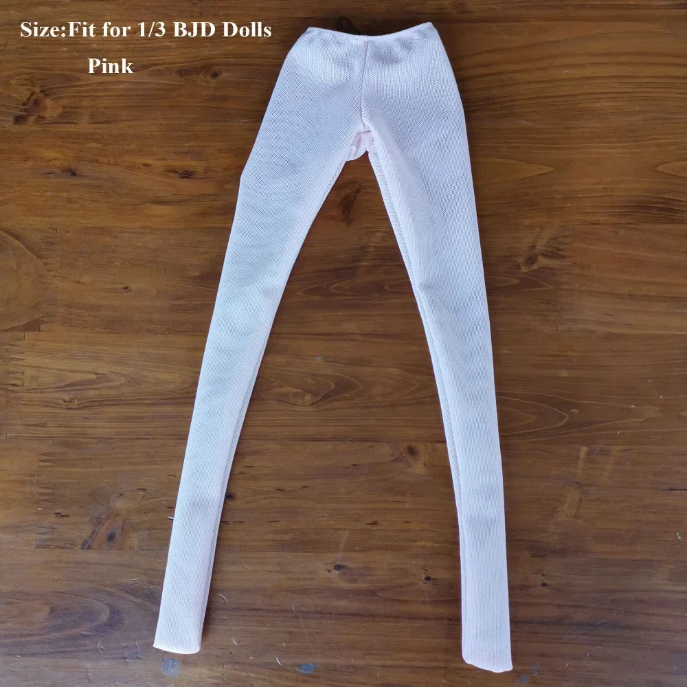 Pink 1/3 BJD Doll leggings shown in a full-length view