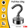 Heavy-Duty Magnetic Hooks for Home & Office Organization