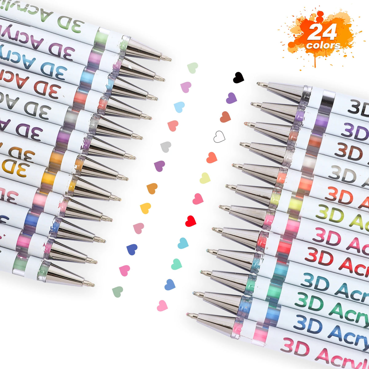 3D Acrylic Gel Pen with Quick-Dry Ink for Art and Notes
