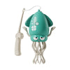 A teal interactive dancing octopus toy with tentacles and an obstacle avoidance mechanism.