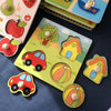 Wooden Fruit Shape Matching Puzzle Board for Toddlers