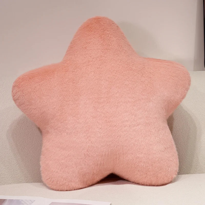 Star Shaped Plush Throw Pillow for Couch, Bed, and Floor